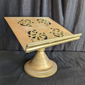 Very Nice Antique Jones & Willis Ornate Heavy Brass Missal Stand Book Rest (SOLD)