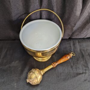 Vintage Holy Water Shaker Aspergillum & Holy Water Vat (SOLD)