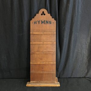 Antique Oak Five Hymn Hymn Board from Original Epsom URC Church (SOLD)