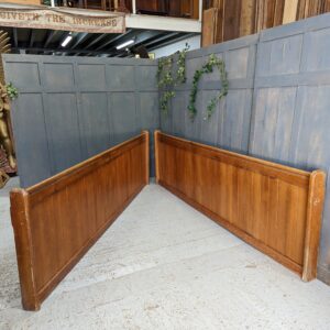 One Long & One Short Vintage Pine Church Pew Front Panel Panelling (SOLD)