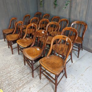 Excellent Quality Antique Oak Scottish Gunstock Chairs (SOLD)