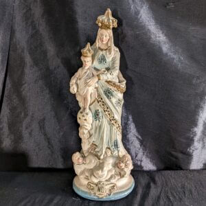 Antique French Religious Statue Our Lady of Victories BVM Madonna (SOLD)
