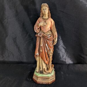 Rare Vintage Religious Statue of St Philomena Italian (SOLD)