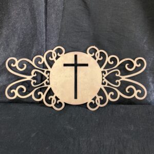 Vintage Brass Religious Decorative Filigree Plaque Element SALE (SOLD)