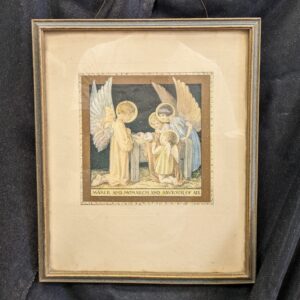 Very Pretty 1950's Vintage Margaret Tarrant Nativity Scene with Angels & Children (SOLD)