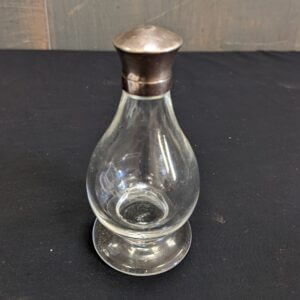 Vintage Holy Oil Church Glass Container with Solid Silver Screw Top (SOLD)