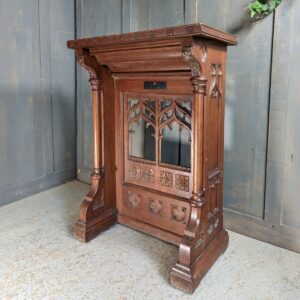 Preston Oak Antique Gothic Church Credence Table (SOLD)