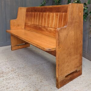 Classic Mid Century 1960's Vintage Hardwood Church Chapel Pew Bench (SOLD)