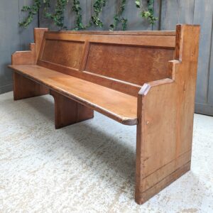1930's Vintage Deco Style Deal Church Chapel Pews Benches (SOLD)
