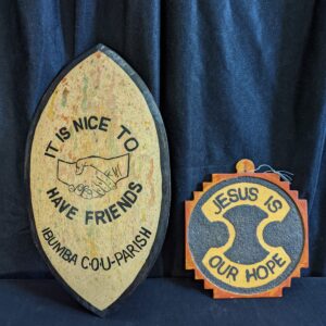 Two Items of African Christianalia Gifted to St Mary's Port Dinorwic (SOLD)