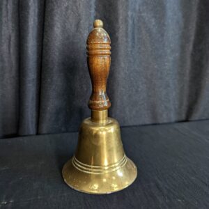 Vintage Brass & Wood Liturgical Altar Bell (SOLD)
