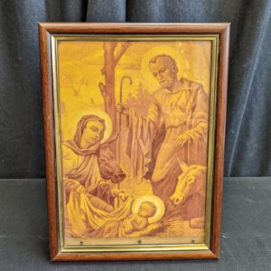 Unusual Sepia Toned Framed Print of the Holy Family in the Holy Land (SOLD)