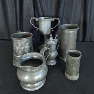 Six Pieces of Early 19th Century & 18th Century Pewter (SOLD)