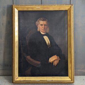 Large Original Victorian Oil Painting of an Unknown Clergyman (SOLD)