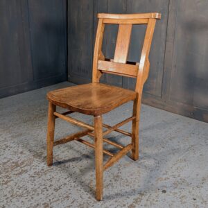1960's Vintage Elm & Beech Splatback Church Chapel Chairs from Rudgewick West Sussex (SOLD)