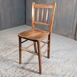 Slatback Elm & Beech School Chairs from Rudgewick West Sussex (SOLD)