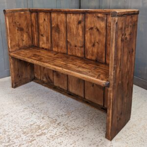 Early 1800's Old Antique High Back Pine Box Pew from St Mary's Bepton (SOLD)
