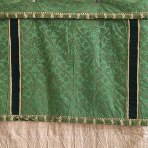 Extra Large Watts & Co Green Damask Altar Frontal from Christ Church Cathedral (SOLD)