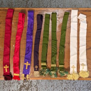 Multi-Coloured Antique & Vintage Set of 9 Bible & Ecclesiastical Book Marks (SOLD)