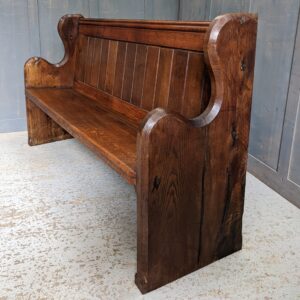 Substantial & Attractively Coloured Antique Oak Choir Pew from St Mary's Ringmer (SOLD)