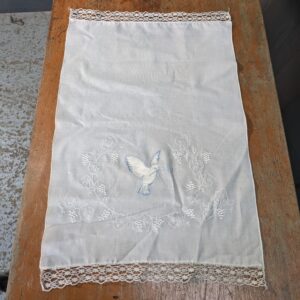 Beautiful Hand Embroidered 'Dove of Peace' Church Altar Cloth (SOLD)
