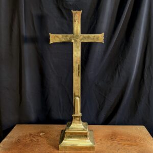Vintage Irish Large Brass Altar Cross (SOLD)