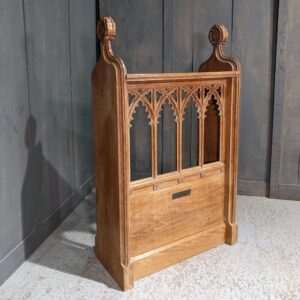 Vintage Carved Oak Gothic Litany Reading Desk from The Fisherman's Bethel Church Lowestoft (SOLD)