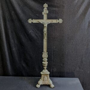 Barn Find Larger Sized Antique French Altar Crucifix (SOLD)