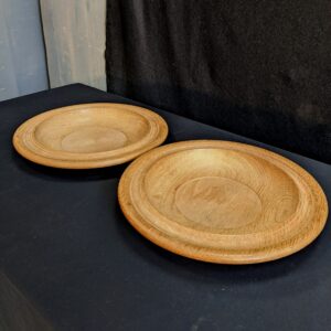 Oak Church Collection Plates from Barrow Hills Catholic School (SOLD)