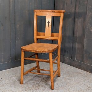 Simple Cross Back Church Chapel Chairs from The Holy Nazarene Bournemouth (SOLD)