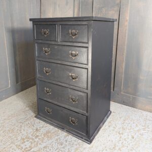 Small Farrow & Ball Painted Hardwood Bedside Cabinet Chest of Drawers (SOLD)