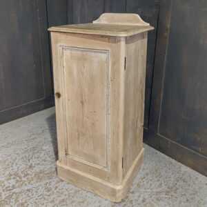 Lime Waxed Antique Victorian Pine Bedside Cupboard Unit (SOLD)