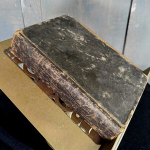 1837 Antique Spanish Language Leather Bound Bible