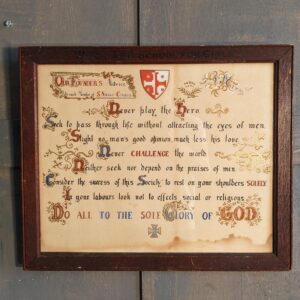 Antique Handpainted Improving Religious Letter for the Young Women of St Nicholas College (SOLD)