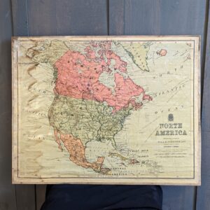 1920's Era Vintage Map of North America USA (SOLD)