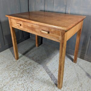 Mid Century 1950's Utility Desk Table in Beech & Oak Veneer (SOLD)