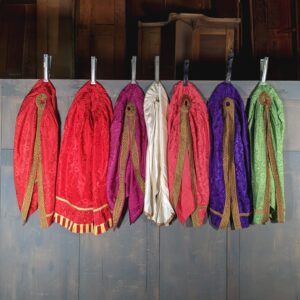 Set of Seven Vintage Tabernacle Covers in Various Colours (SOLD)