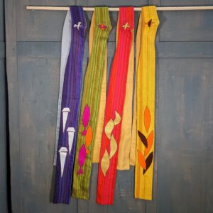Set of 4 1960's Pop Art Church Stoles (SOLD)