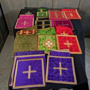 12 High Quality Burses all with Chalice Veils a Multi-Coloured Collection (SOLD)