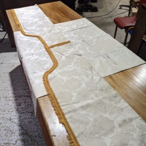 Two Matching Pieces of Silk Altar Fabric including a Superfrontal (SOLD)