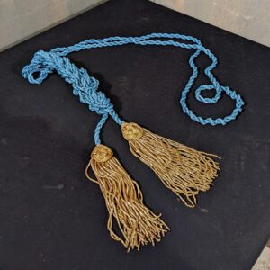 Baby Blue Cincture with Heavy Bullion Tassels (SOLD)