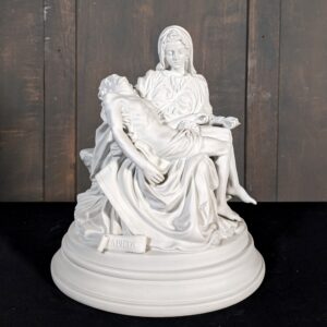 Heavy Bisque China Antique Religious Statue of The Pieta from Convent (SOLD)