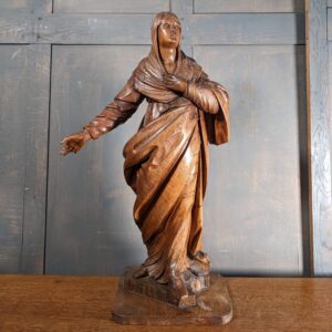 18th Century Carved Walnut Religious Statue of the Virgin Mary (SOLD)