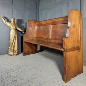 Large Vintage Oak Choir Pew from St Matthews (SOLD)