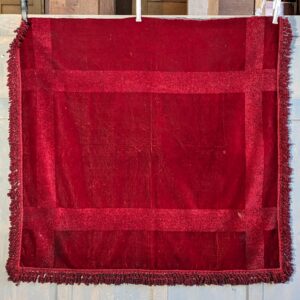 Thick Red Silk Altar Cloth with Fringing (SOLD)