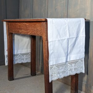 Embroidered Vintage Lace Ormsby White Altar Cloth (SOLD)