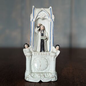 Staffordshire Fairing of John Wesley Preaching with Two Angels SOLD