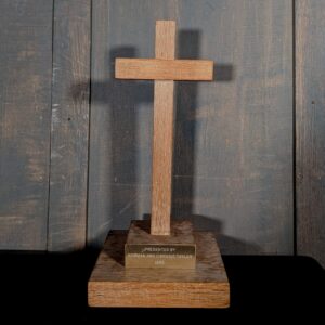 Simple Limewaxed Oak Standing Cross (SOLD)