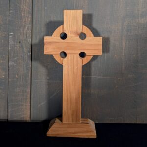 Simple Pine Standing Celtic Table Cross (SOLD)