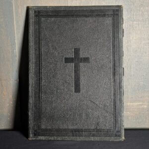 Antique 'Missae Defunctorum' Black Hardback Book with Intricate Prints (SOLD)